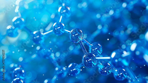 Molecular Science and Biotechnology in Blue Abstract Background