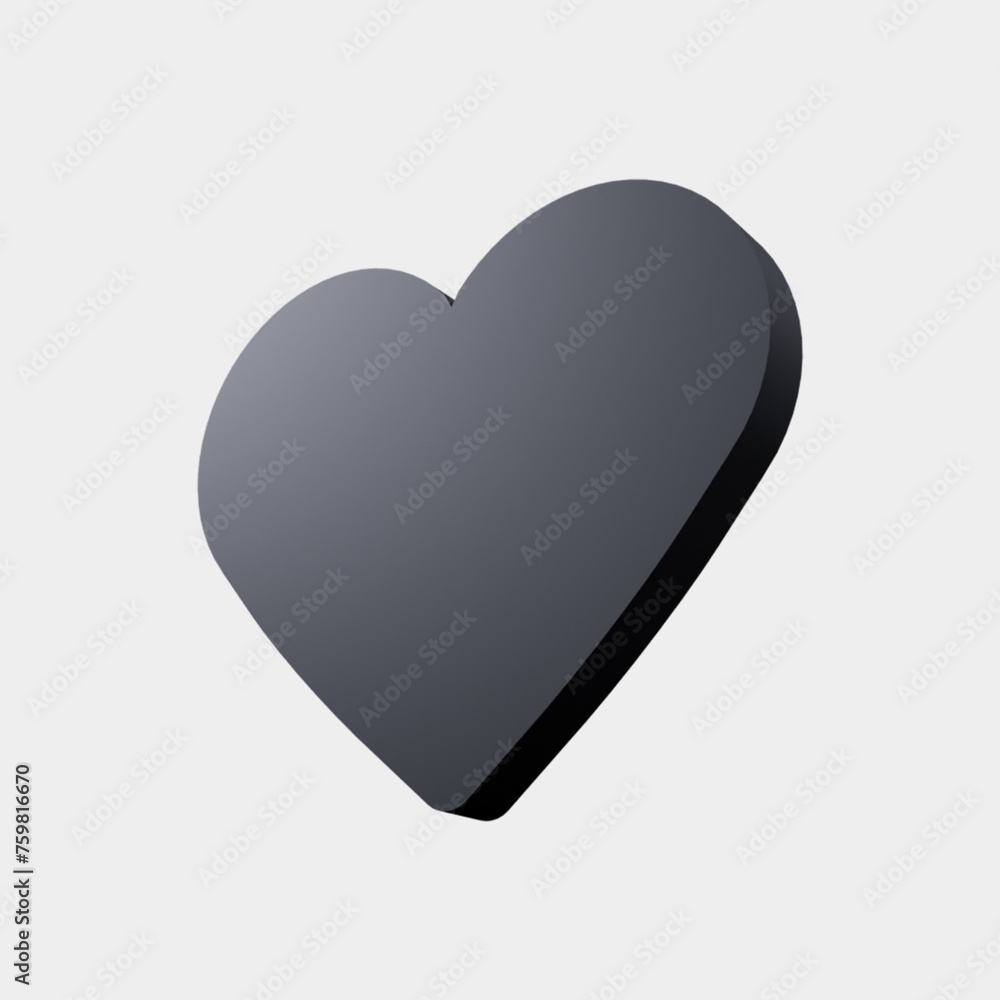 Obraz premium Social Media 3D Call to Action Icon