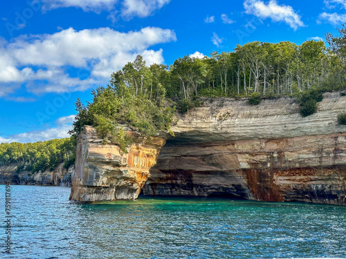 Pictured Rocks National Lakeshore hugs the south shore of Lake Superior in Michigan’s Upper Peninsula photo