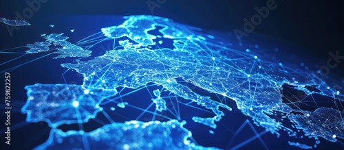worldwide network digital background