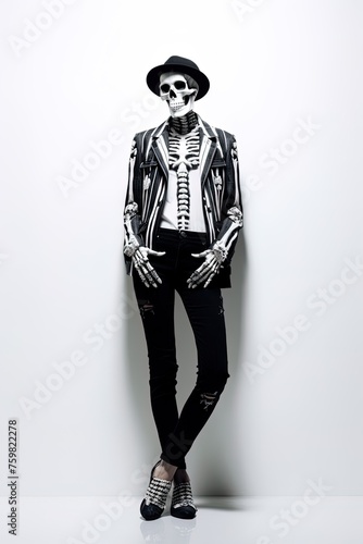 Skeleton Fashion Model