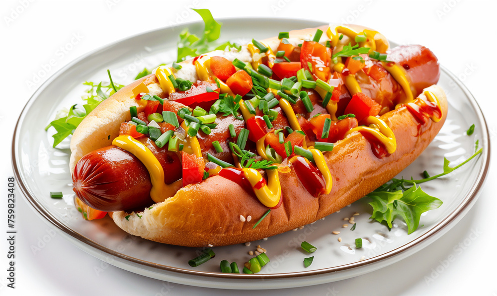 Irresistible Delight: Appetizing Hot Dog Fresh from the Grill Irresistible Delight: Appetizing Hot Dog Fresh from the Grill