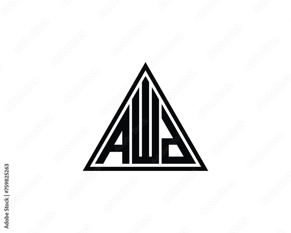 AWD logo design vector template AWD logo design vector template