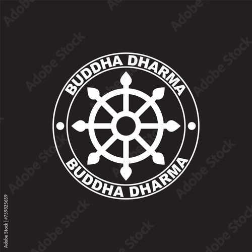 Buddha dharma wheel icon