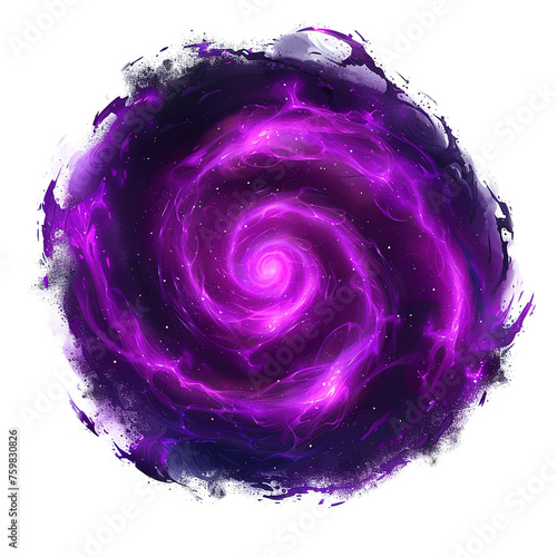 A translucid purple cosmic void empty abstract spiralis glowing emanation fantasy  icon visual symbolizing an empty style aesthetic.