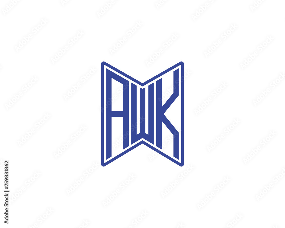 AWK logo design vector template AWK logo design vector template
