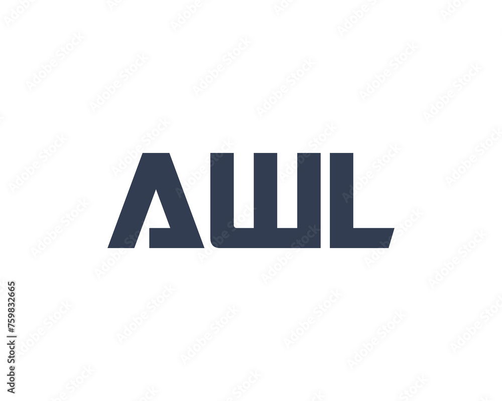 AWL logo design vector template AWL logo design vector template