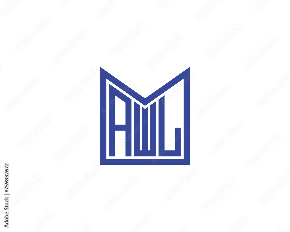 AWL logo design vector template AWL logo design vector template