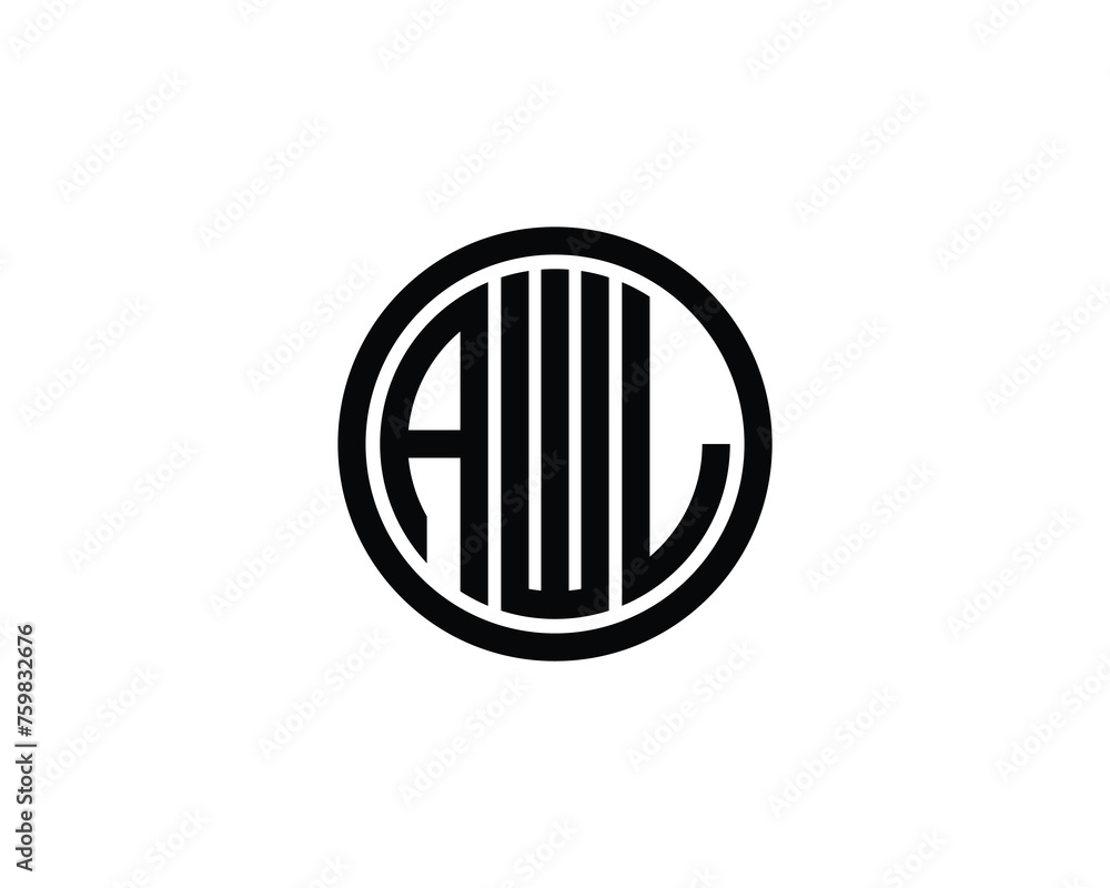 Obraz premium AWL logo design vector template