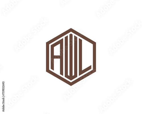 AWL logo design vector template