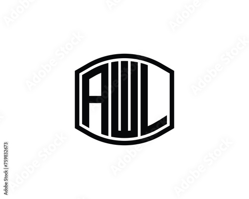AWL logo design vector template