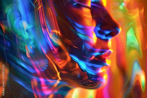 Auras colorful ripples of light