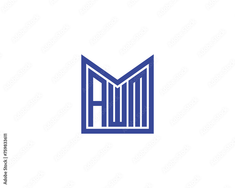 AWM logo design vector template AWM logo design vector template