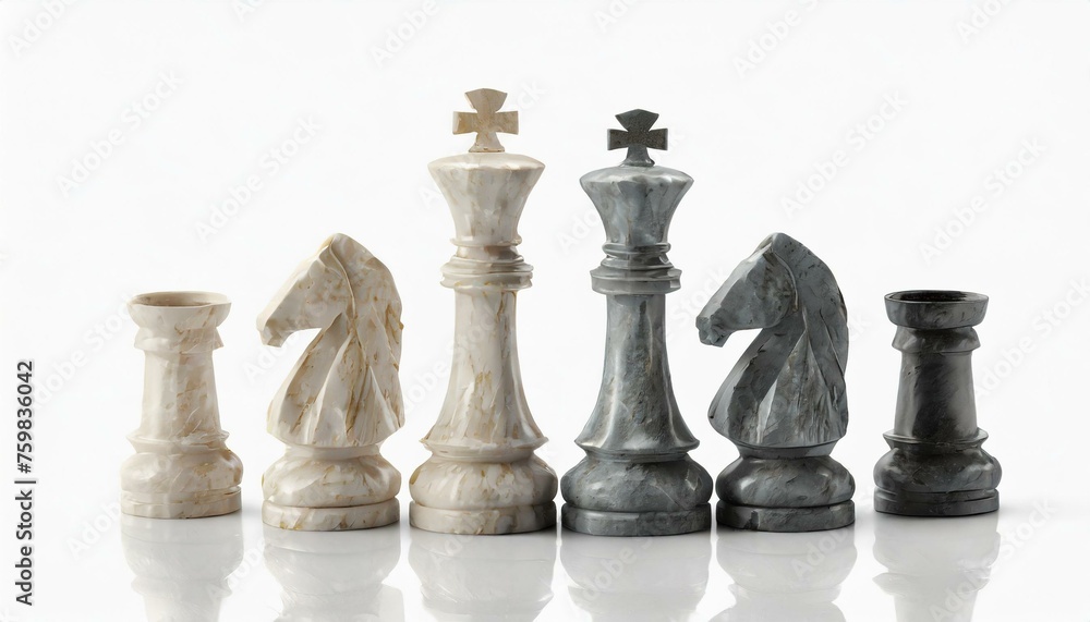 chess pieces on the board