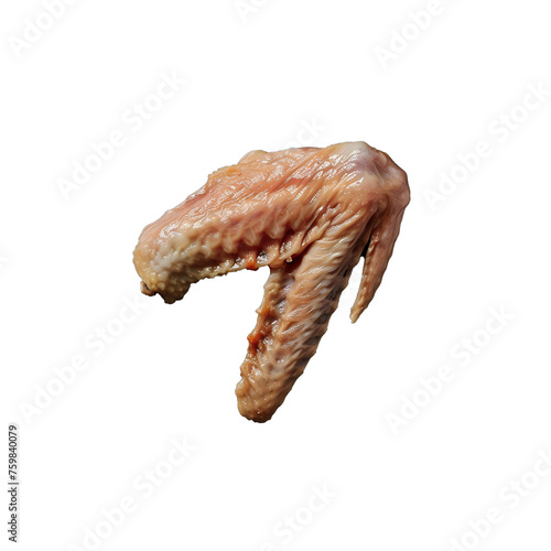 raw chicken wing . Clipart PNG image . Transparent background . Generative AI  © Tomislav