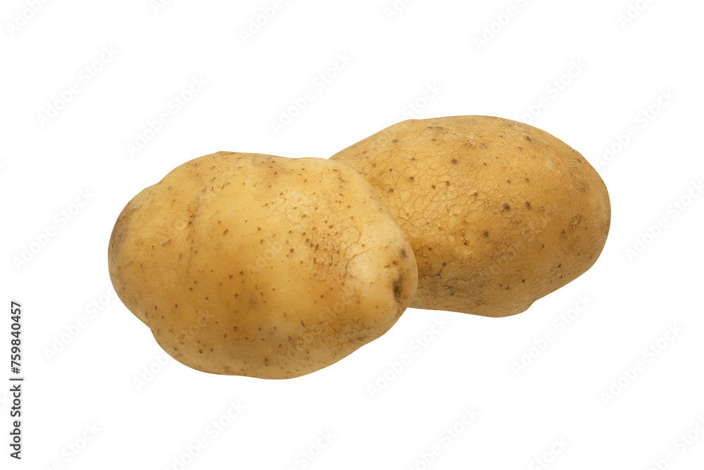 Fresh potato on transparent background Fresh potato on transparent background