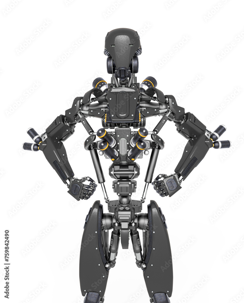 apocalypse cyborg in a super power pose apocalypse cyborg in a super power pose