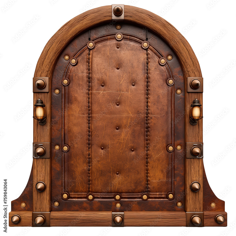 Fototapeta premium Leather ornament model 04