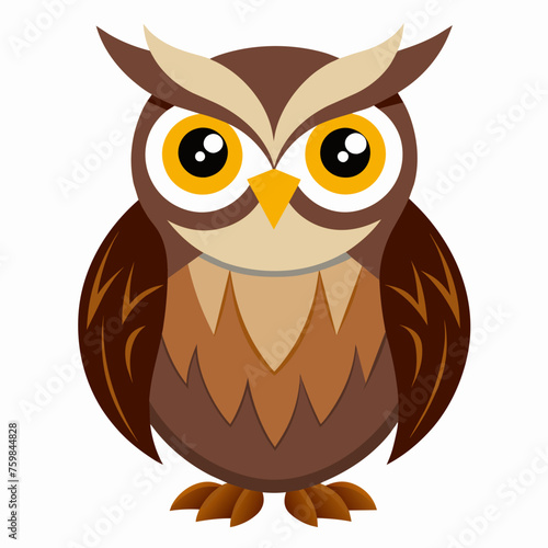 Owl, eagle owl, nightbird, night owl, bird, mascot, pet, cartoon, pretty, cute, draw, art, wildlife, character, vector, illustration