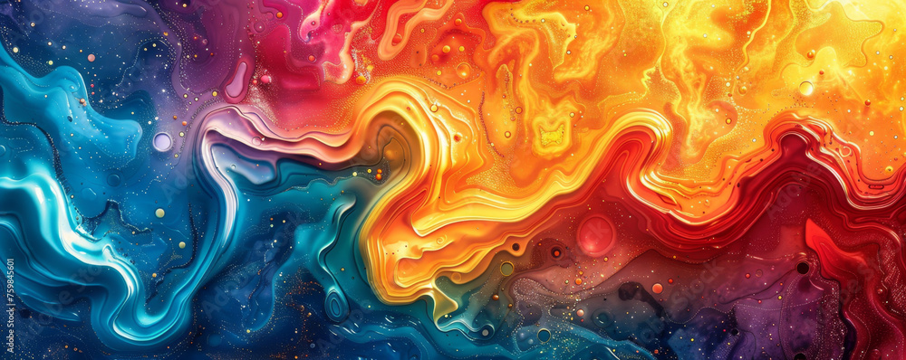 Close-Up Abstract Earth with Vibrant Solar Storm in Pop Surrealist Style Gen AI Close-Up Abstract Earth with Vibrant Solar Storm in Pop Surrealist Style Gen AI