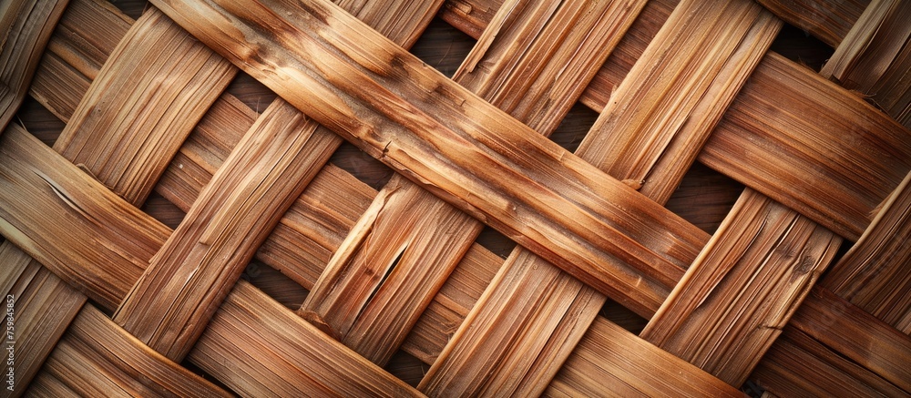 Top-down perspective of wooden wicker texture background. Top-down perspective of wooden wicker texture background.