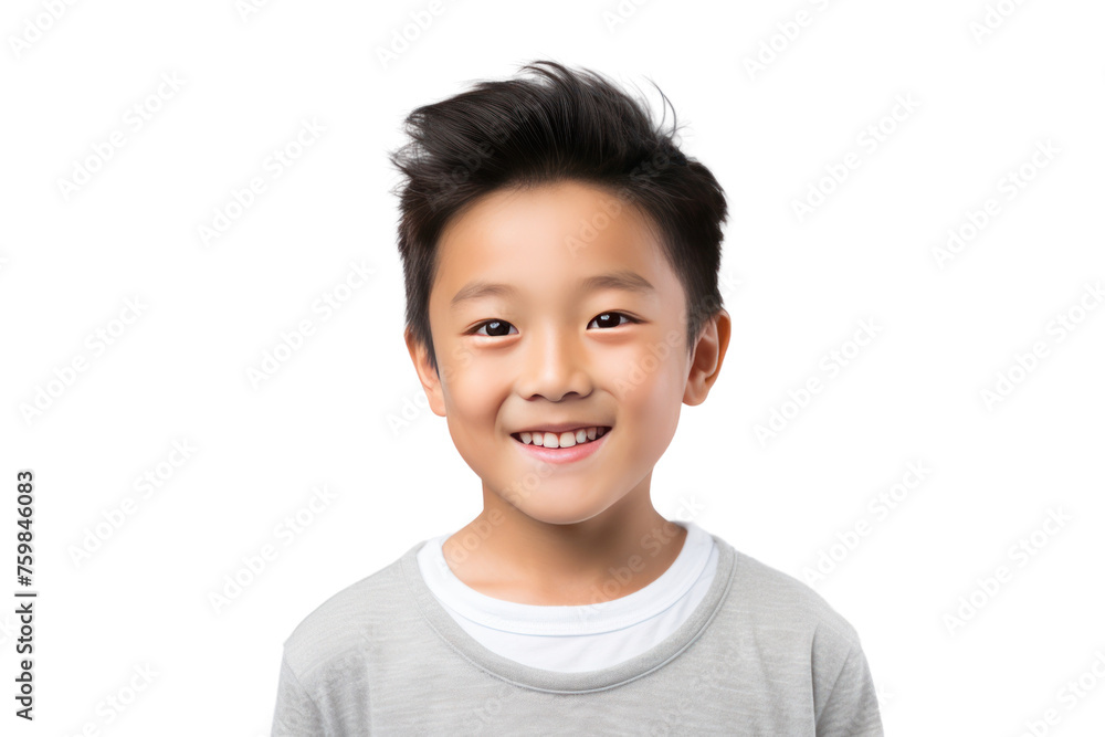 Confident and smiling young Asian businessman in a smart suit. Glowing success and friendliness isolated on transparent background.