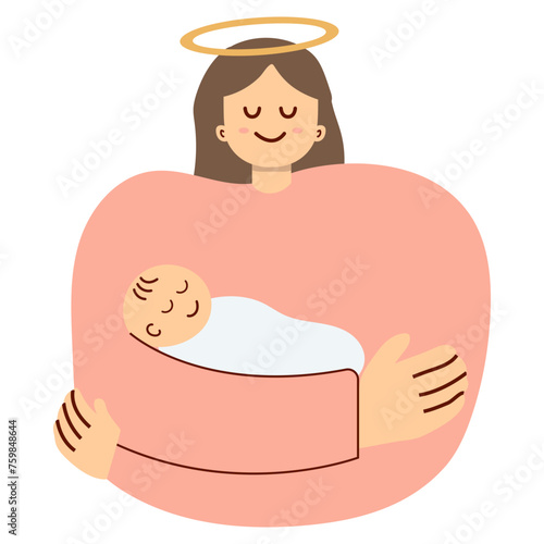 Mother Days Flat Illustration Element