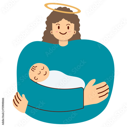 Mother Days Flat Illustration Element