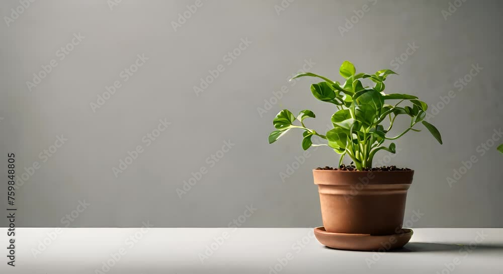 A small green plant sprouting from the A small green plant sprouting from the