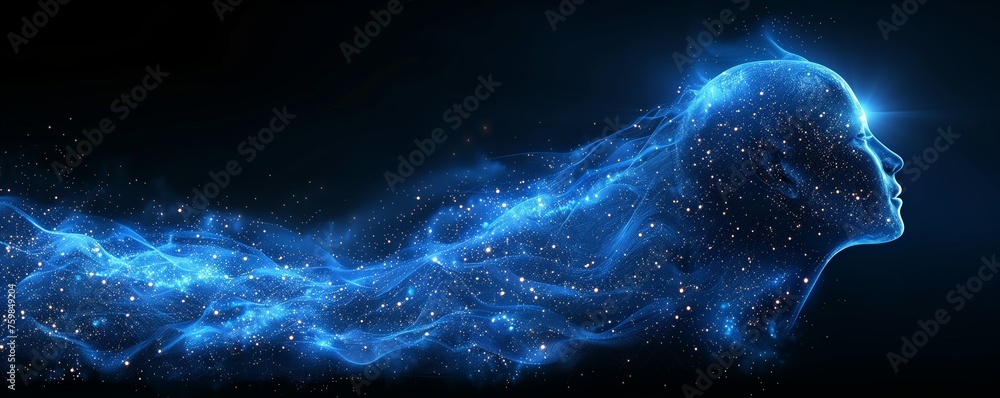 Creative AI chat GPT hologram on digital background. Art created by ai Creative AI chat GPT hologram on digital background. Art created by ai