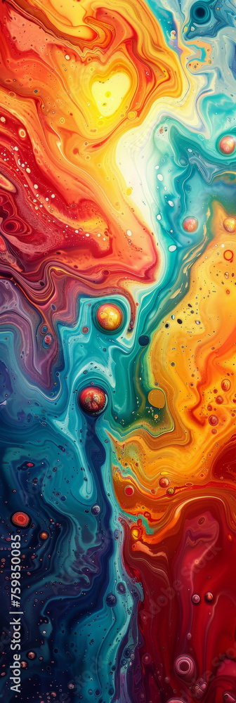 Close-Up Earth Abstract in Vibrant Pop Surrealist Style Gen AI Close-Up Earth Abstract in Vibrant Pop Surrealist Style Gen AI