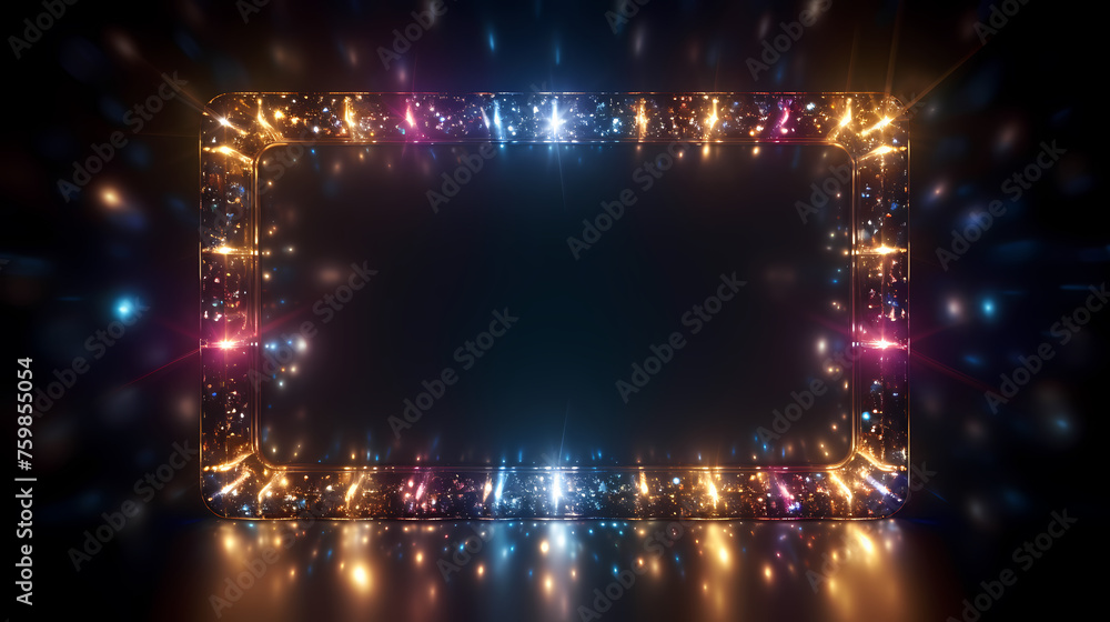 Sparkling Christmas lights background