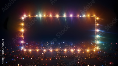 Sparkling Christmas lights background