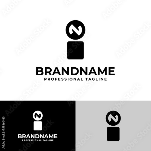 Letters IN and NI Monogram Logo, suitable for business with NI or IN initials