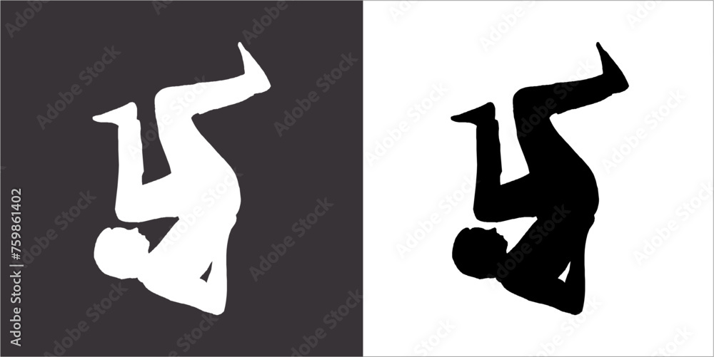 IIlustration Vector graphics of FitnessSilhouette icon IIlustration Vector graphics of FitnessSilhouette icon