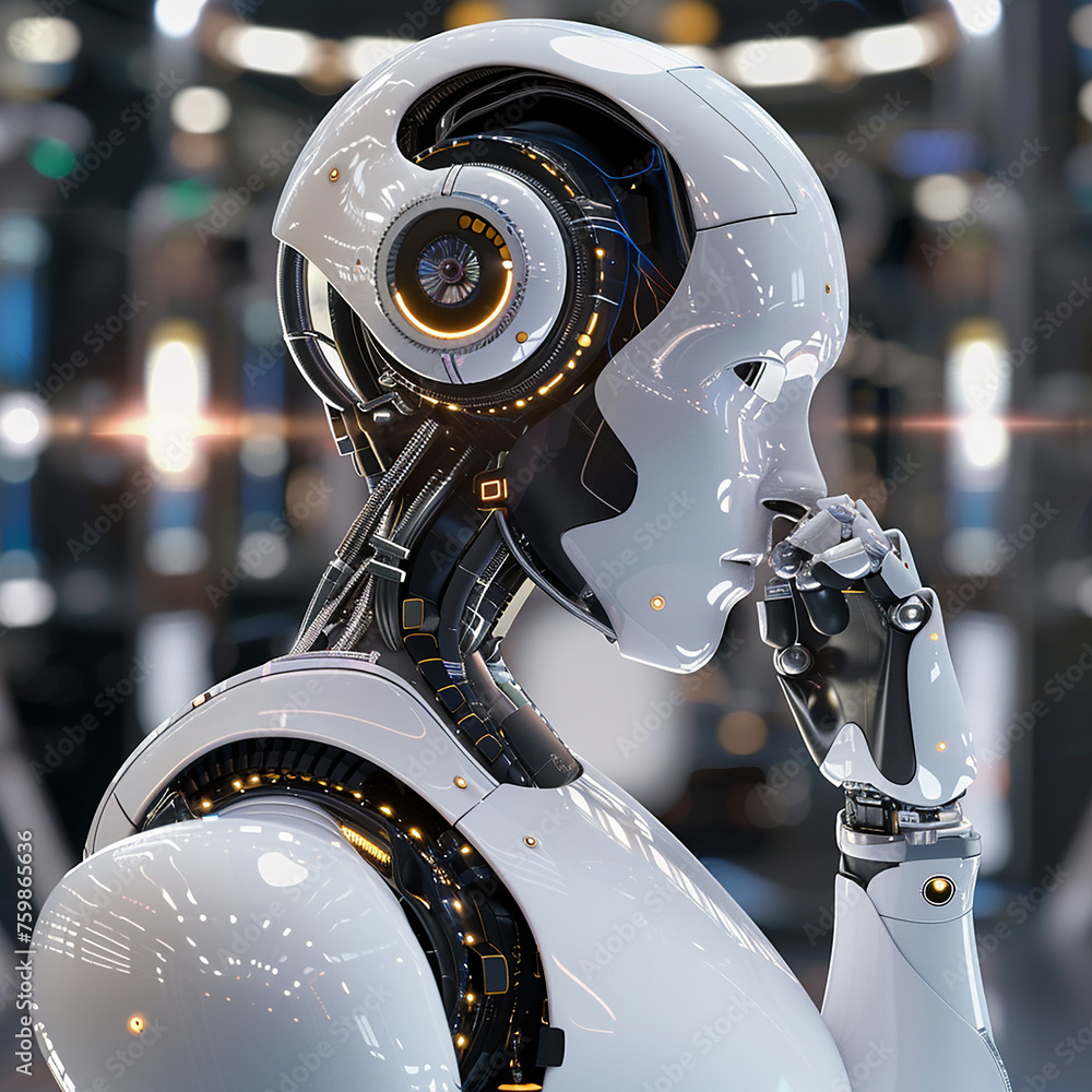 Fototapeta premium AI what is AI AI in a background