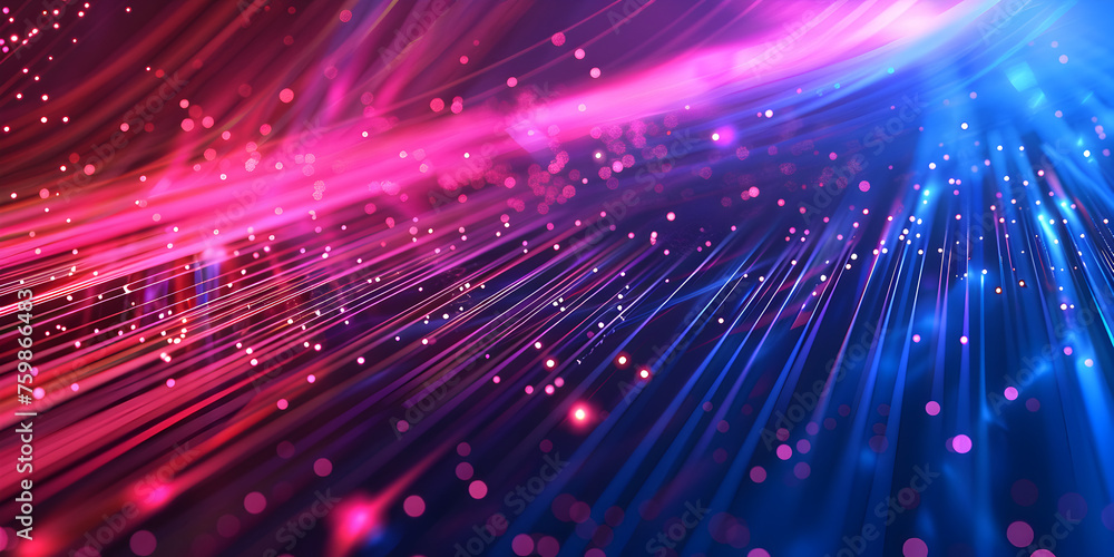 Fototapeta premium Cyberpunk Future Technology Theme with Dynamic Lighting Effects