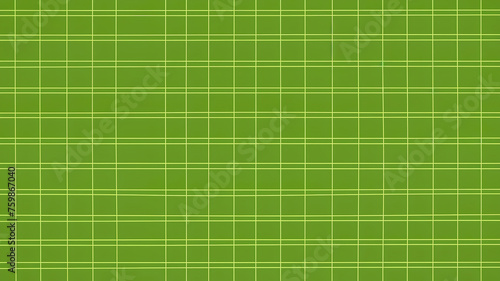 The frame is filled with a green checkered pattern, creating a pixelated gradient effect. Digital representation of a green-based abstract pattern. Background concept. AI generated.