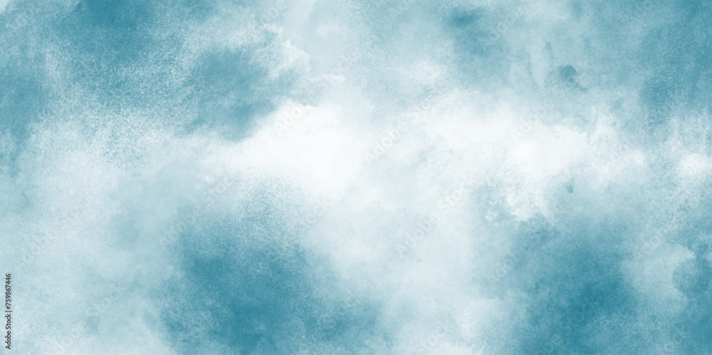 Abstract smog background of smoke vape texture grungy design Elegant vintage grunge background texture. Aquarelle painted Cirrus Clouds in a Blue Sky blue sky with cloud textured canvas design.
