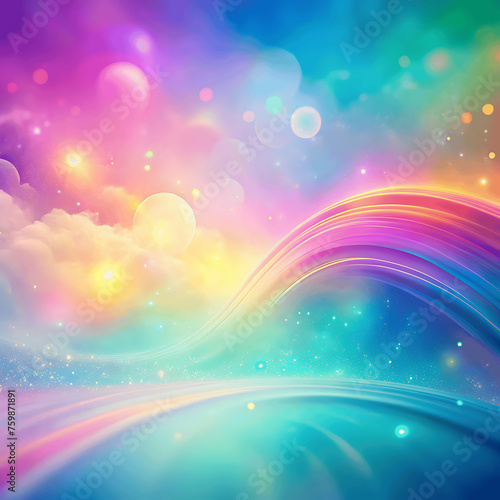 Rainbow glow glitter abstract background 8