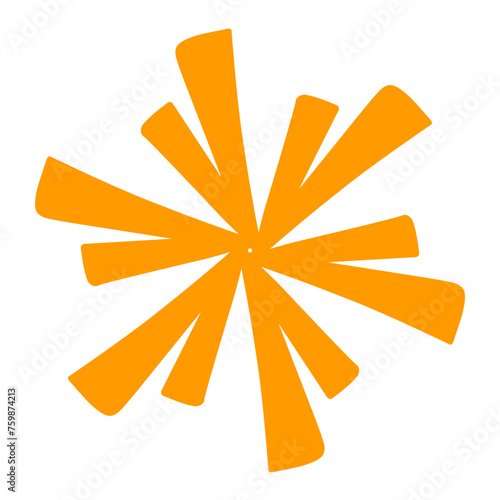 Sun rays Retro vintage style on yellow background, Sunburst Pattern Background. Rays. Summer Banner Vector illustration