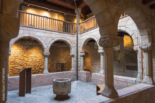 Abbatial Palace Cloister in Sant Joan de les Abadesses,  Catalonia
