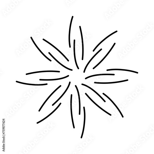 Vintage sunburst collection,Bursting sun rays,Fireworks starburst logotype,Radial sunset beams,Logotype or lettering design element.