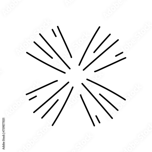 Vintage sunburst collection,Bursting sun rays,Fireworks starburst logotype,Radial sunset beams,Logotype or lettering design element.