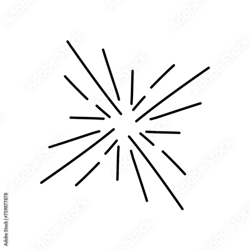 Vintage sunburst collection,Bursting sun rays,Fireworks starburst logotype,Radial sunset beams,Logotype or lettering design element.