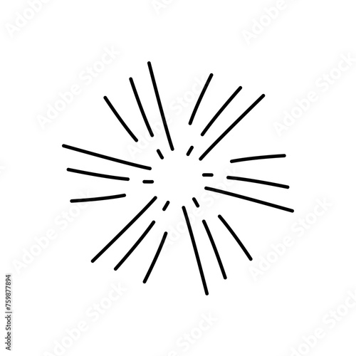 Vintage sunburst collection,Bursting sun rays,Fireworks starburst logotype,Radial sunset beams,Logotype or lettering design element.
