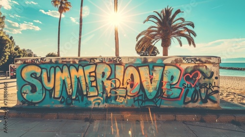 Groovy colorful graffiti 