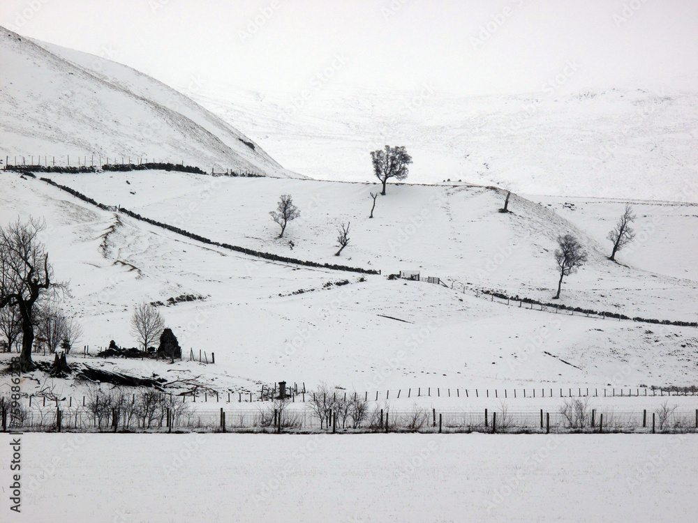 Winter landscape - Spital of Glenshee - Scotland - UK