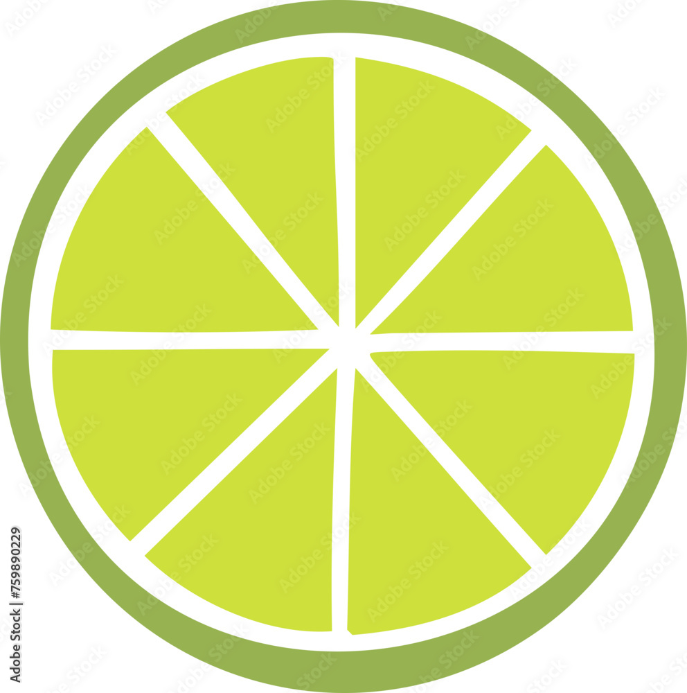 Lemon slice vector icon illustration Lemon slice vector icon illustration