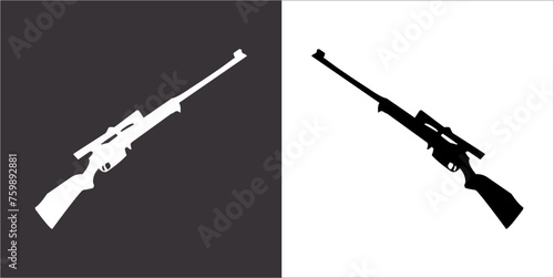 Illustration vector graphics of gun icon